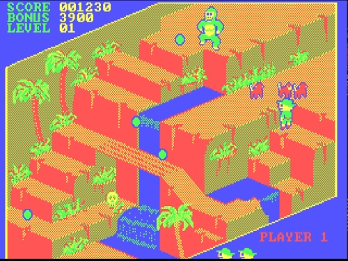 Gameplay of Congo Bongo for DOS